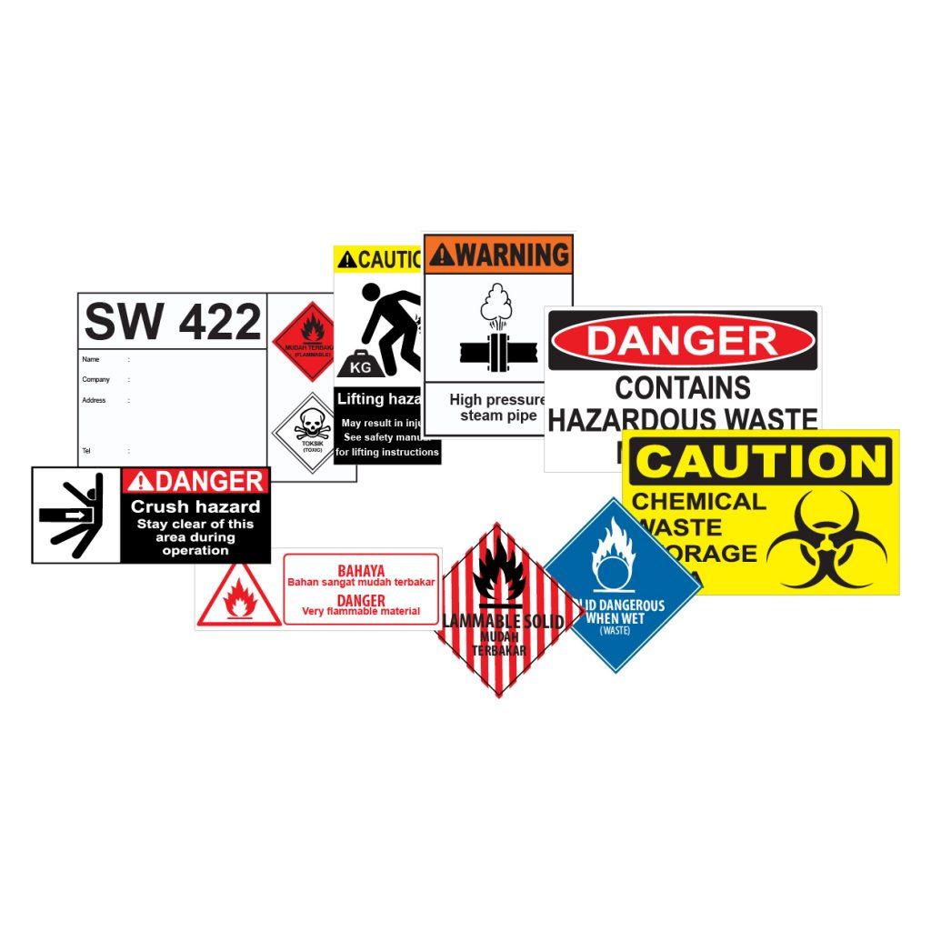 Signage & Labels Manufacturer & Supplier in Malaysia - Safetyware
