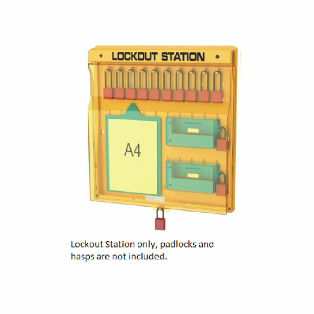 Safetyware Keyway SAFETYWARE Combination Advanced Lockout Station with Cover (Unfilled ...