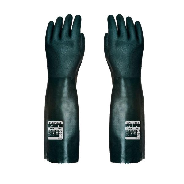 A845 Double Dipped PVC Gauntlet Gloves