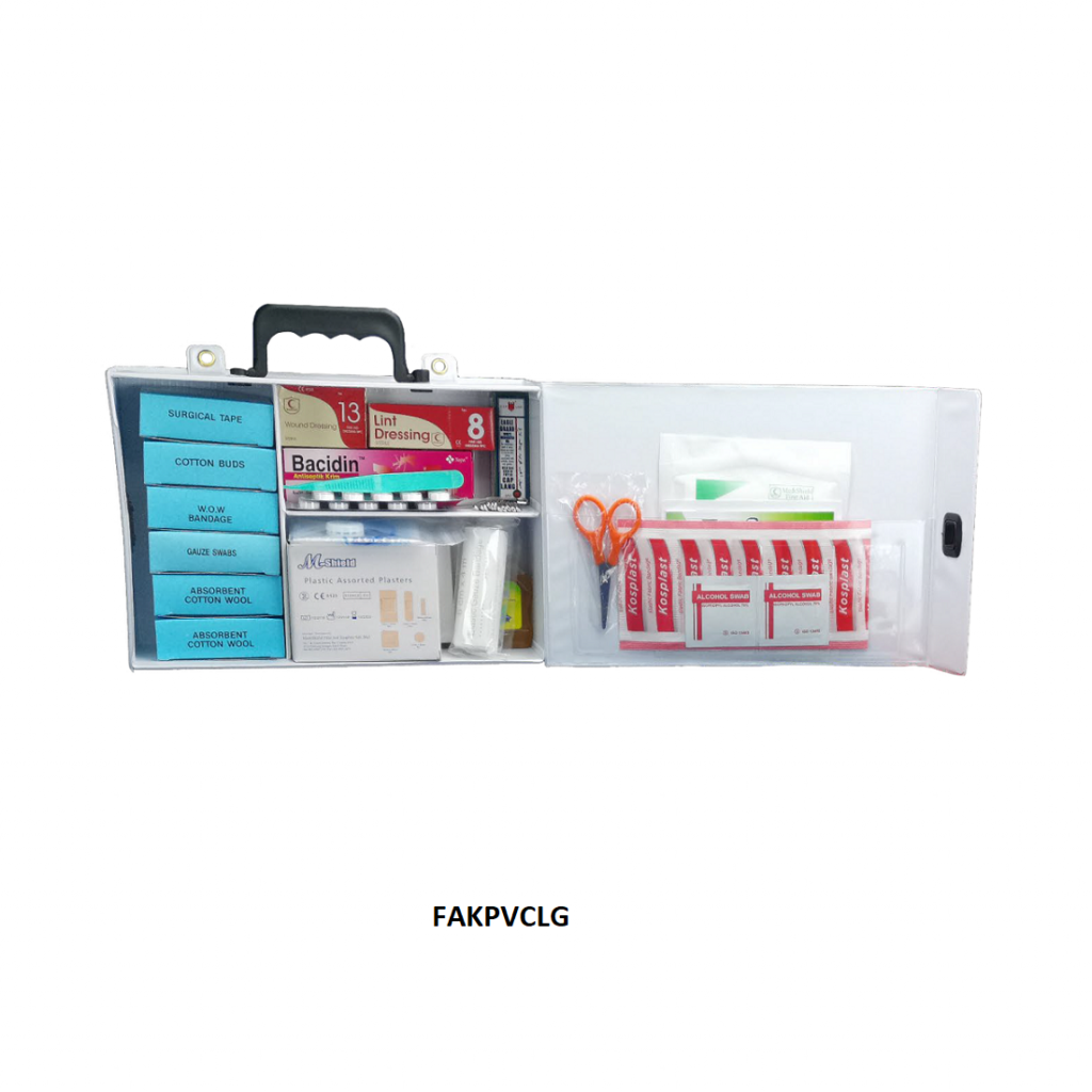 FAKPVC - FIRST AID KIT IN PVC BOX - Safetyware Sdn Bhd